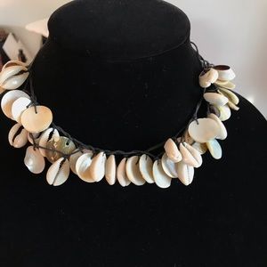 Seashell necklace.